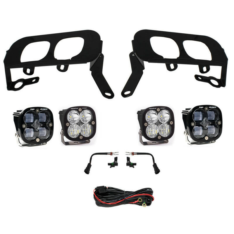Baja Designs 14-15 Silverado 1500 White Fog Pocket Kit - Amber Fog Lights Baja Designs