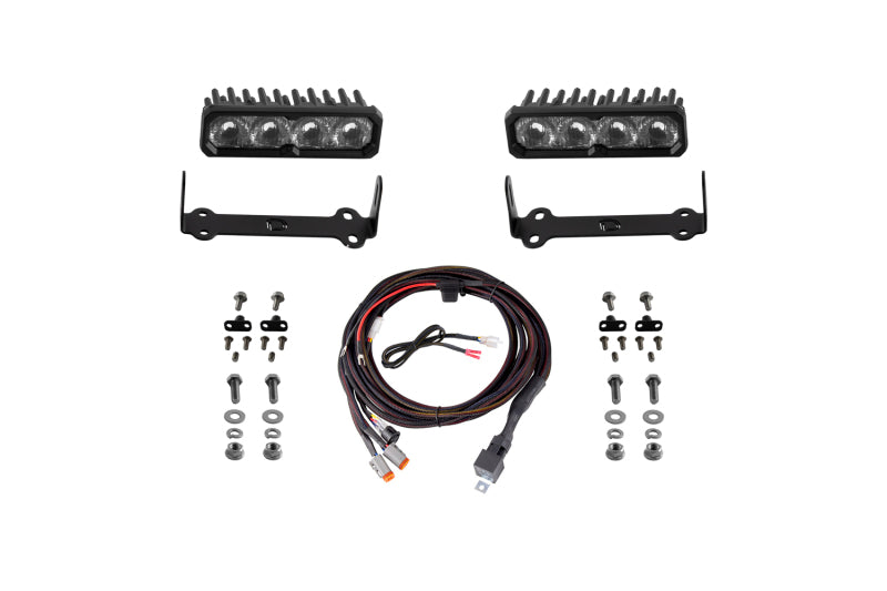 Diode Dynamics 2014-2024 Toyota 4Runner SS6 Max LED Kit White Driving 6000K Light Bars & Cubes Diode Dynamics