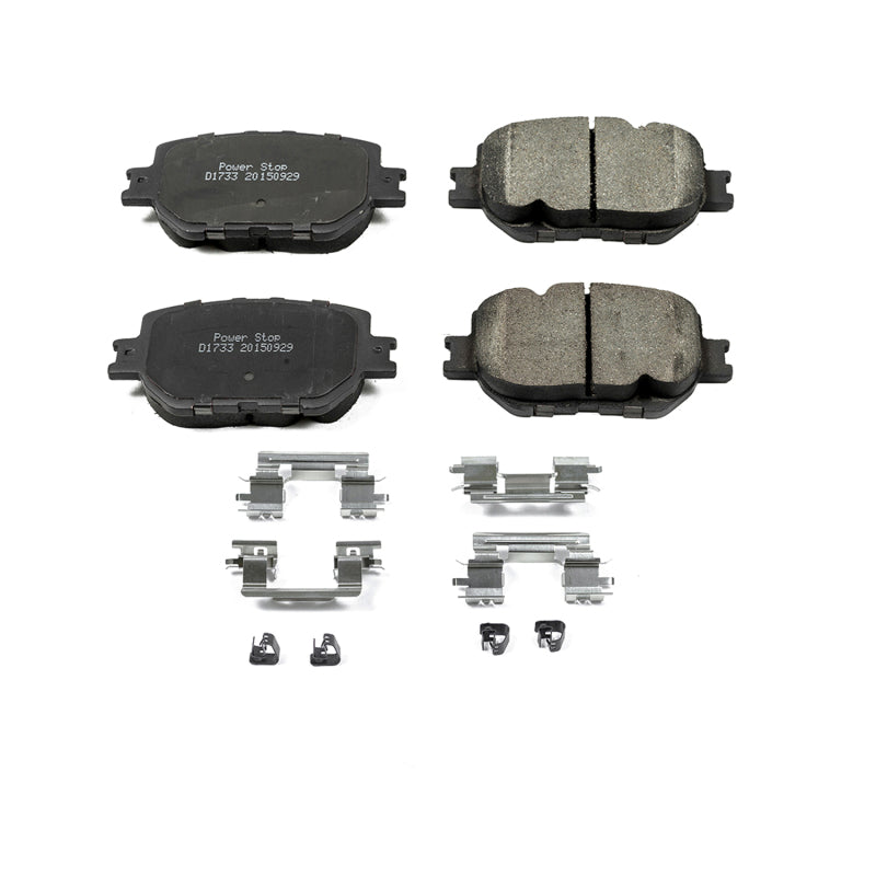 Power Stop 14-15 Lexus IS250 Front Z17 Evolution Ceramic Brake Pads w/Hardware Brake Pads - OE PowerStop