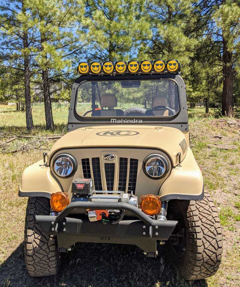 KC HiLiTES 6in. Hard Cover for Gravity Pro6 LED Lights (Single) - Smiley Face- Yellow/Black KC Logo Light Covers and Guards KC HiLiTES