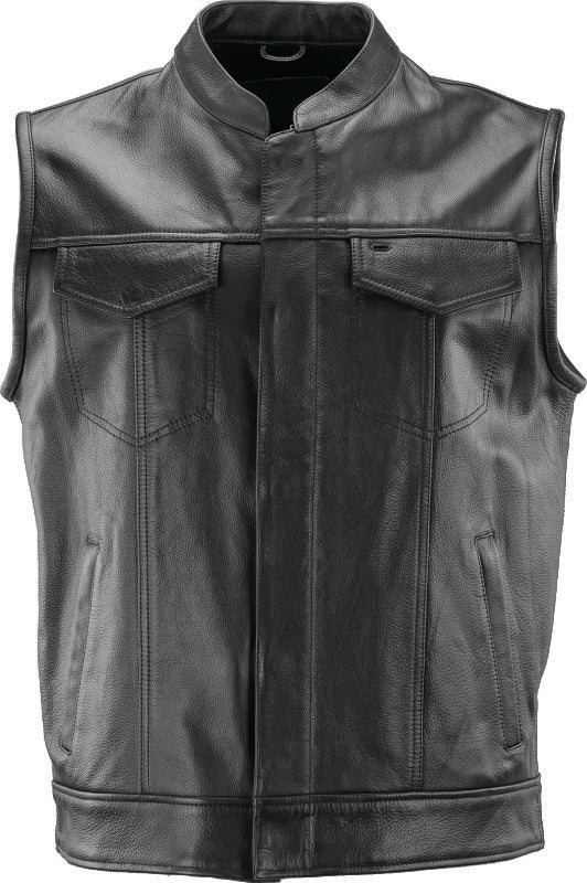 Kuryakyn Leather By River Road Vandal Club Vest Black - Medium Vests Kuryakyn