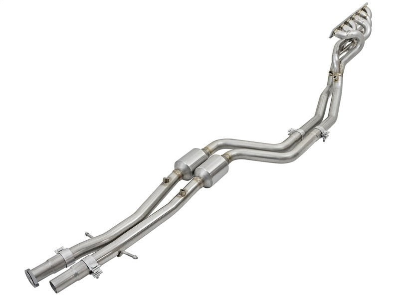 aFe Twisted Steel Long Tube Headers w/ Mid Pipes (Catted) 96-99 BMW M3 L6-3.2L S52 Headers & Manifolds aFe
