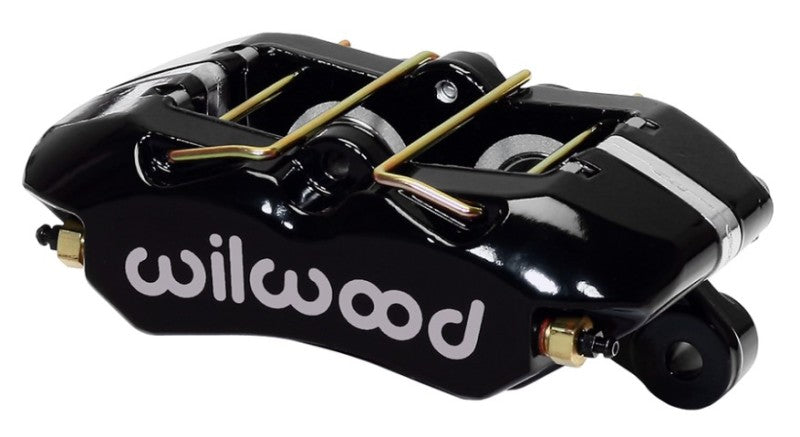 Wilwood Caliper-Forged Dynapro 4 5.25in Mount-Black-Universal 1.38/1.38in Pistons .81in Disc Brake Calipers - Perf Wilwood