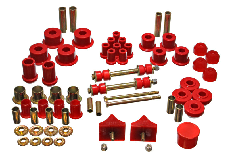 Energy Suspension 66-76 Chrysler A Body - Dart/Demon/Duster/Valiant Red Hyper-flex Master Bushing Se Bushing Kits Energy Suspension
