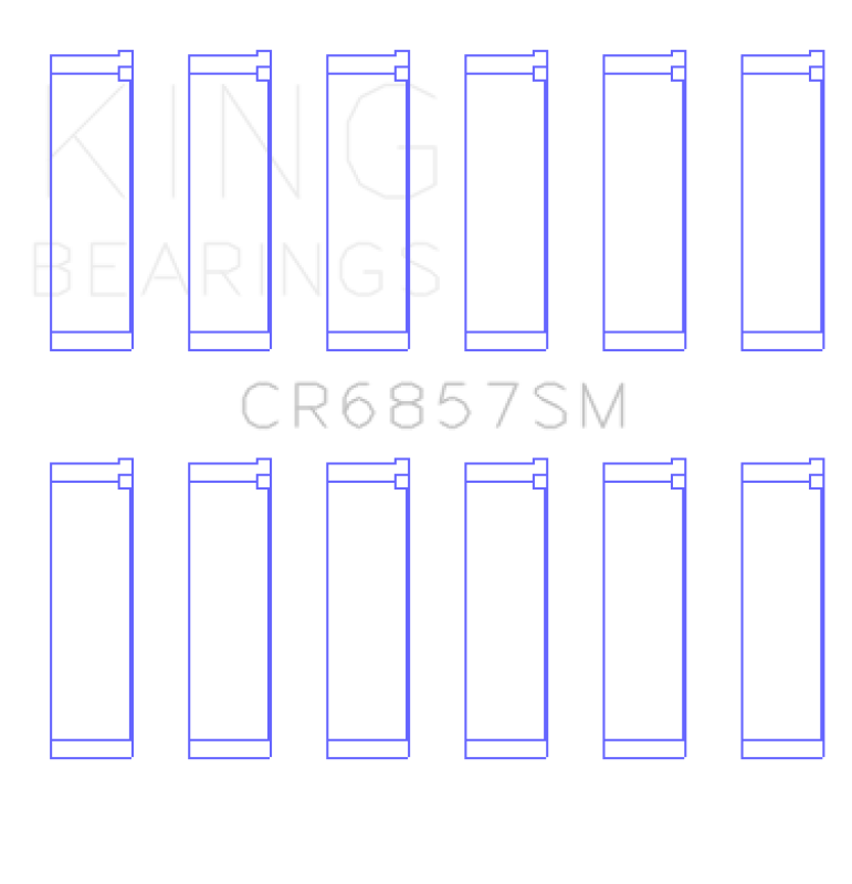 King Engine Bearings Chrysler Pentastar 3.6L Erb V6 (Size +0.25mm) Connecting Rod Bearing Set Connecting Rods King Engine Bearings
