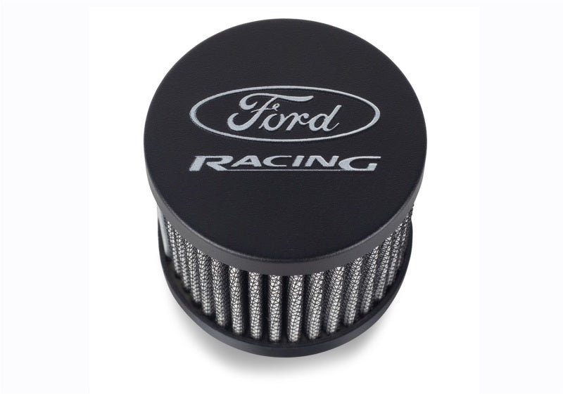 Ford Racing Black Crinkle Unshielded Breather w/Ford Racing Logo Engine Breather Filters Ford Racing