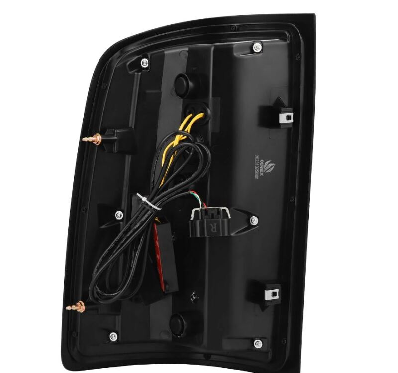 AlphaRex 07-13 GMC Sierra 1500/2500HD/3500HD Luxx Series LED Tail Lights - Alpha Black Tail Lights AlphaRex