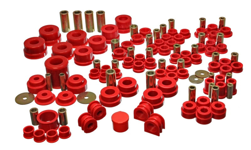 Energy Suspension 02-09 Nissan 350Z / 03-07 Infiniti G35 Coupe Red Hyper-Flex Master Bushing Set Bushing Kits Energy Suspension