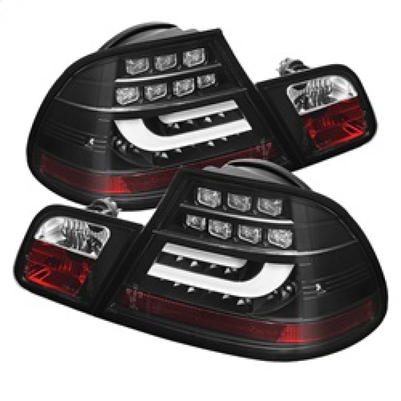 Spyder 04-06 BMW E46 2Dr (Coupe ONLY No Conv.) Lgtbar Styl LED Tail Lghts Blk ALT-YD-BE4604-LBLED-BK Tail Lights SPYDER