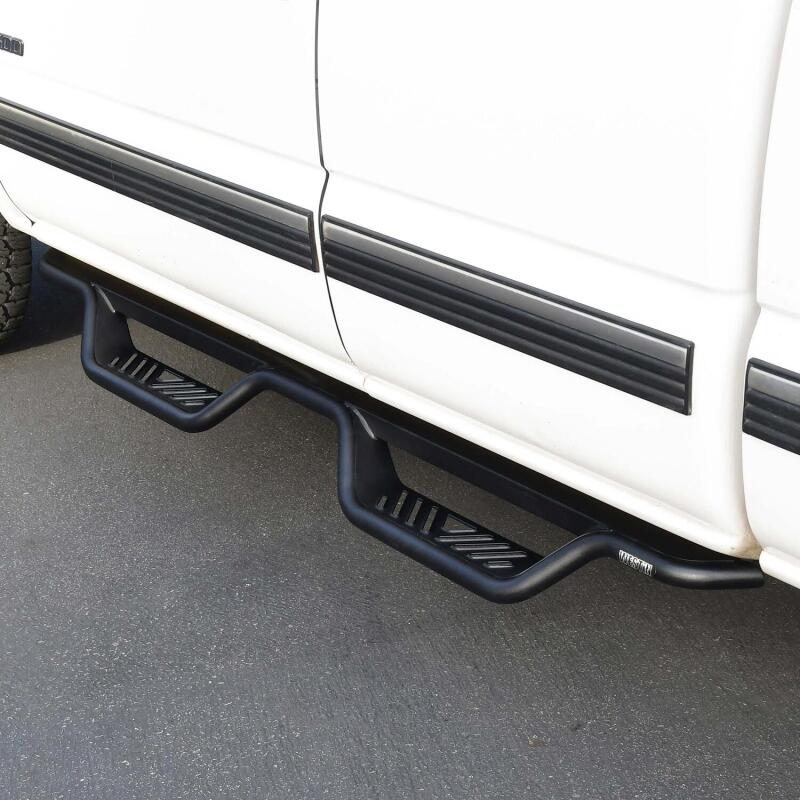Westin 99-13 Chevrolet Silverado 1500 (Ext. Cab) Outlaw Drop Nerf Step Bars - Textured Black Nerf Bars Westin