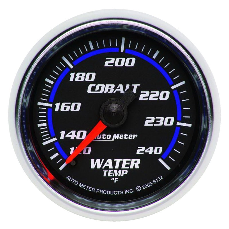 Autometer Cobalt 52mm 120-240 Deg F Mechanical Water Temperature Gauge Gauges AutoMeter