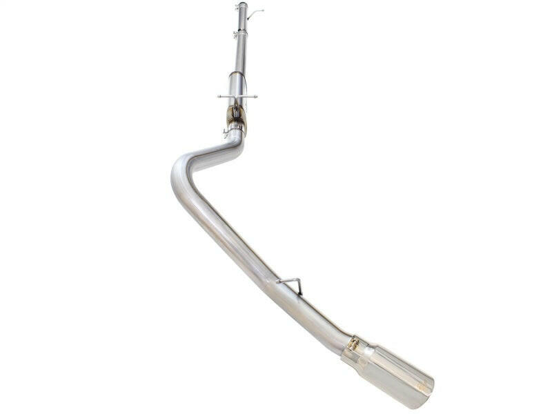 aFe MACHForce XP Exhaust 3in-3.5in SS Single Side Ext CB w/ Polish Tip 99-04 Ford F-250 V8 5.4L/6.8L Catback aFe
