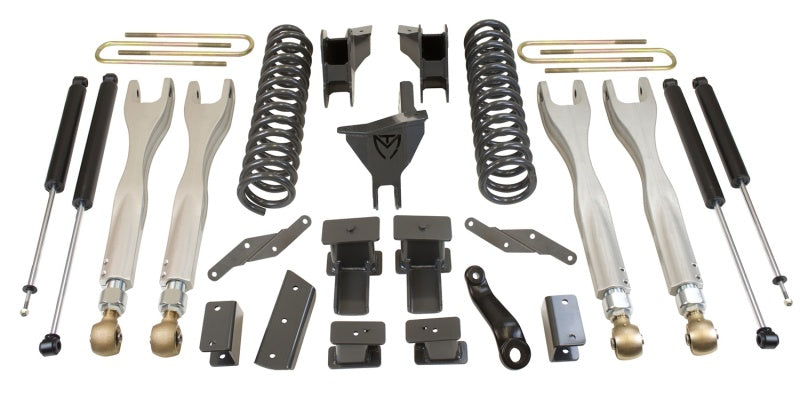 MaxTrac 17-19 Ford F-250/350 4WD 4in/1in MaxPro Coil Lift Kit w/4-Link Arms & MaxTrac Shocks Control Arms Maxtrac