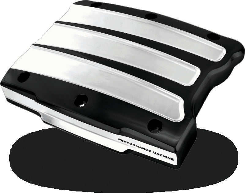 Performance Machine Twin Cam Scallop Rocker Cover - Contrast Cut Platinum Engine Covers Performance Machine