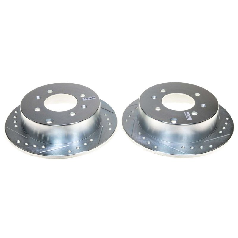 Power Stop 01-05 Kia Optima Rear Evolution Drilled & Slotted Rotor - Pair Brake Rotors - Slot & Drilled PowerStop