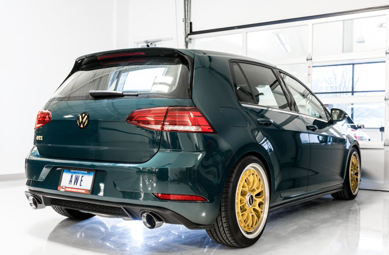 AWE Tuning Volkswagen GTI MK7.5 2.0T Touring Edition Exhaust w/Chrome Silver Tips 102mm Catback AWE Tuning