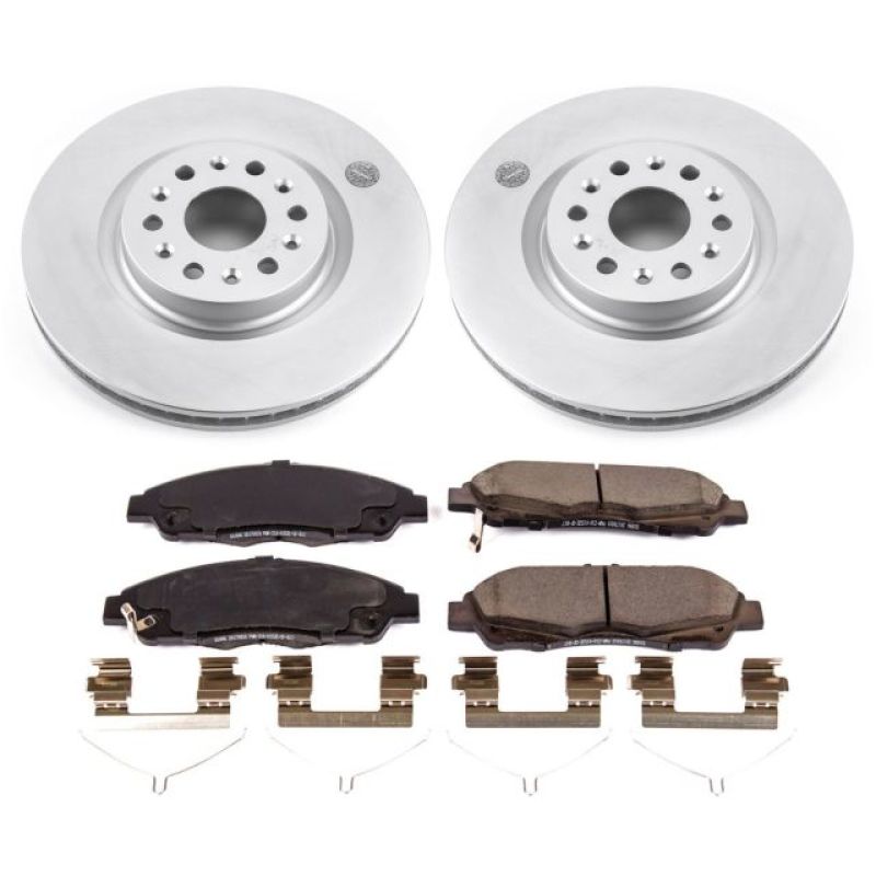 Power Stop 17-18 Cadillac XT5 Front Z17 Evolution Geomet Coated Brake Kit Brake Kits - Performance Blank PowerStop