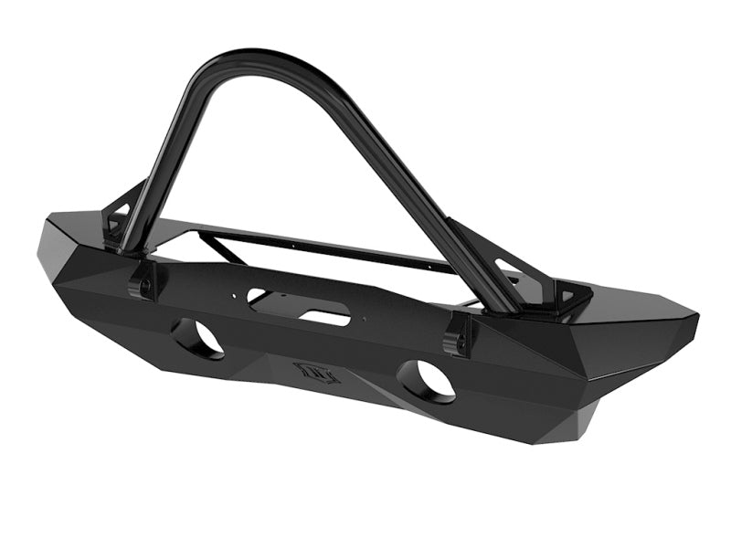 ICON 07-18 Jeep Wrangler JK Pro Series Mid Width Front Recessed Winch Bumper w/Stinger/Tabs Bumpers - Steel ICON