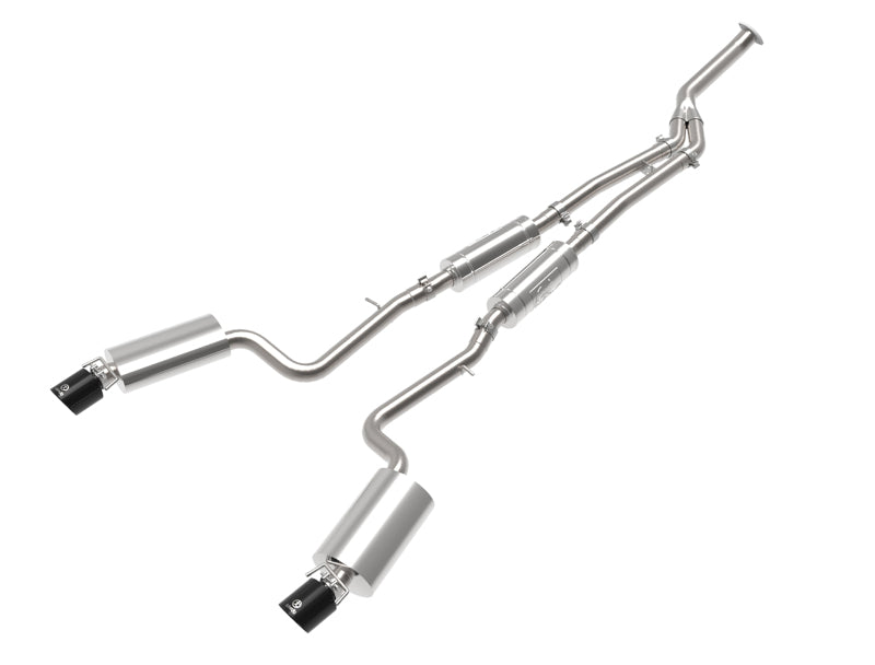 aFe POWER Takeda 16-17 Lexus IS200t L4-2.0L (t) 2.5in-3in 304 SS CB Exhaust w/ Black Tips Catback aFe