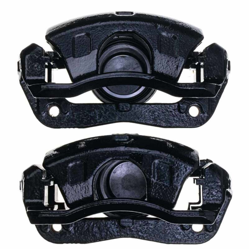 Power Stop 13-15 Acura ILX Front Black Caliper - Pair w/Bracket Brake Calipers - Perf PowerStop