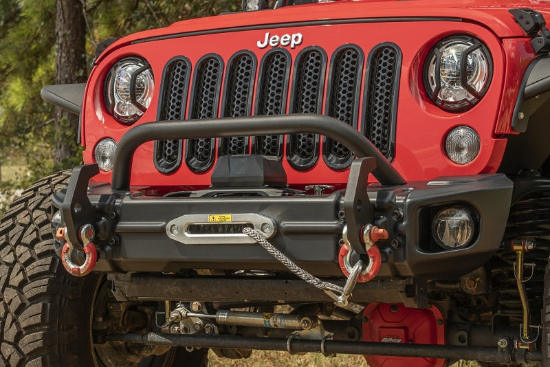Rugged Ridge Arcus Front Bumper Set W/ Overrider 2018 Jeep Wrangler JK Bumpers - Steel Rugged Ridge