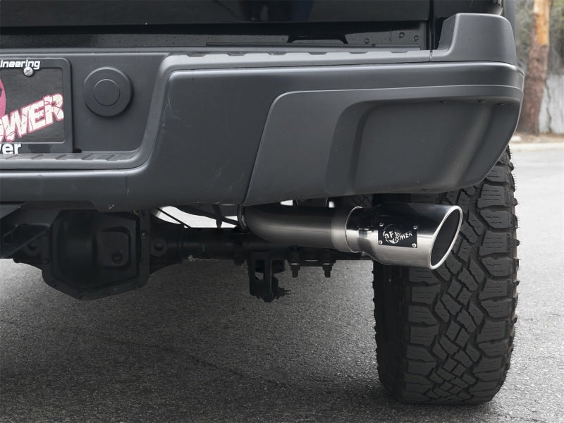 aFe Mach Force-XP Exhaust 3in CB SS 15-17 GM Colorado/Canyon 2.5L/3.6L Side Exit w/ Polished Tip Catback aFe