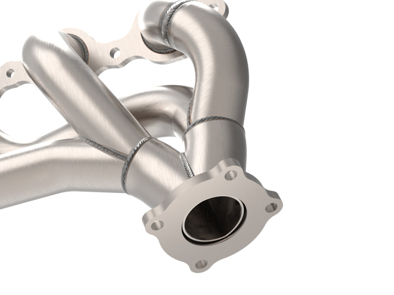 aFe Twisted 1-3/4in 304SS Shorty Header 16-21 Chevy Camaro SS 6.2L V8 Headers & Manifolds aFe