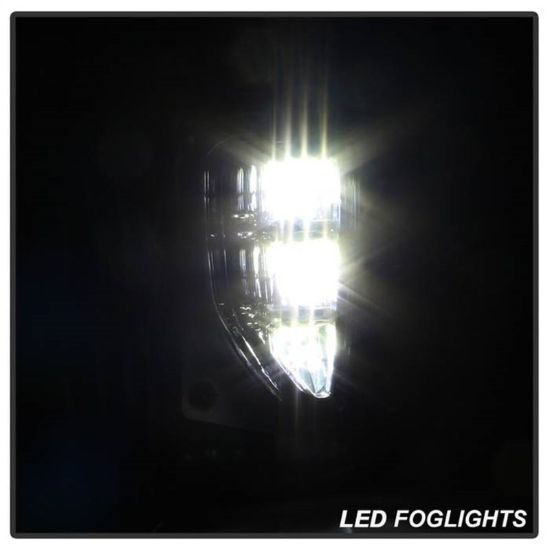 Spyder 16-18 Chevy Silverado 1500 OEM Style Full LED Fog Light w/Switch - Clear (FL-CSIL16-LED-C) Fog Lights SPYDER