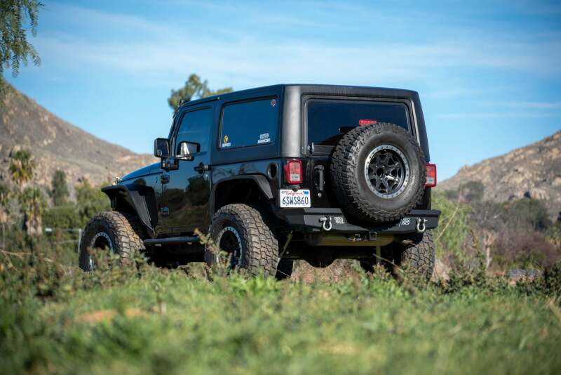 DV8 Offroad 07-18 Jeep Warngler JK Full-Width Rear Bumper Bumpers - Steel DV8 Offroad