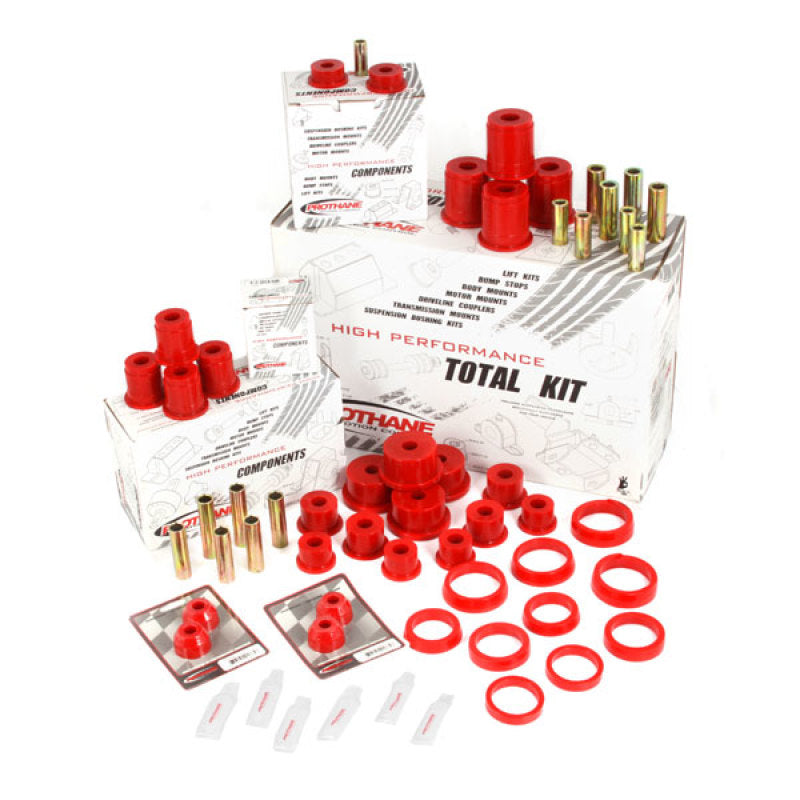 Rugged Ridge Polyurethane Bushing Kit Red 84-01 Cherokee (XJ) Bushing Kits Rugged Ridge