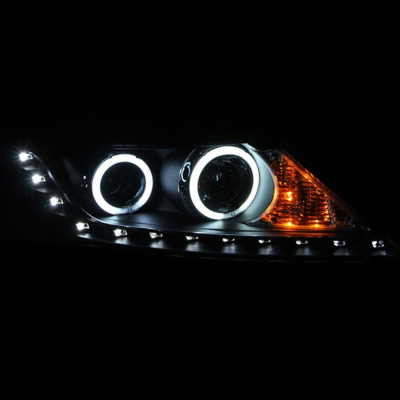 ANZO 2011-2013 Kia Sorento Projector Headlights w/ Halo Chrome (CCFL) Headlights ANZO