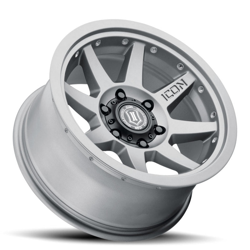 ICON Rebound Pro 17x8.5 6x135 6mm Offset 5in BS 87.1mm Bore Titanium Wheel Wheels - Cast ICON