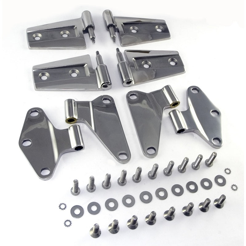Rugged Ridge 07-18 Jeep Wrangler JK Stainless Steel Door Hinge Kit Hardware Kits - Other Rugged Ridge