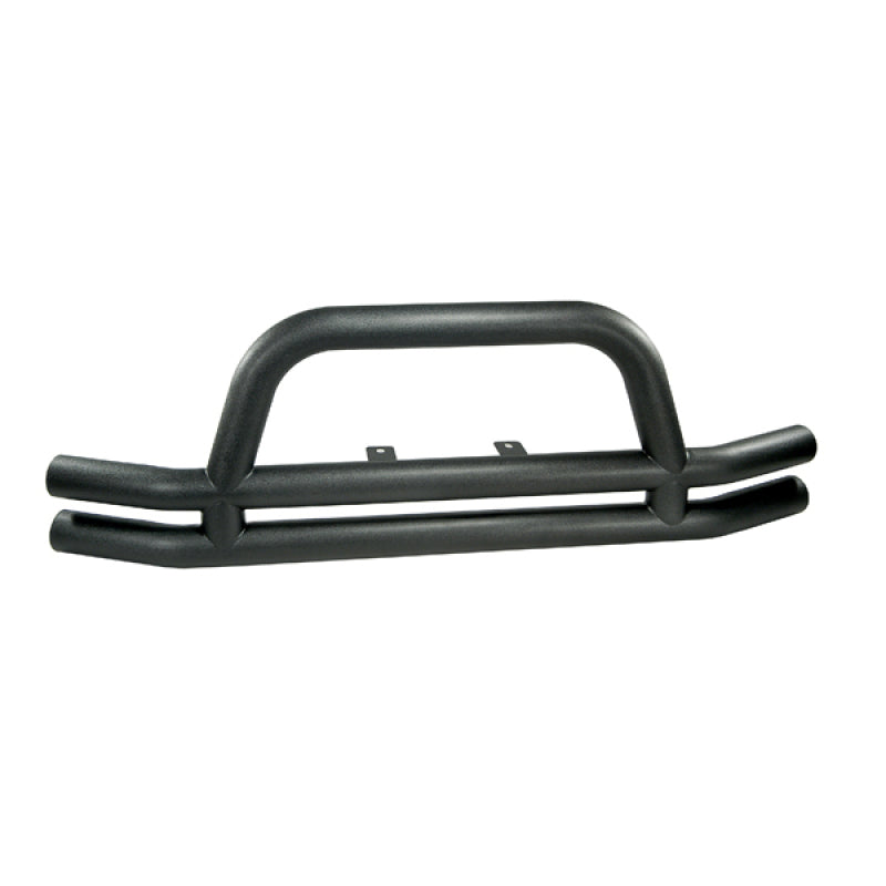 Rugged Ridge 3-In Dbl Tube Front Bumper Black 76-06 CJ &Jeep Wrangler Bumper Accessories Rugged Ridge