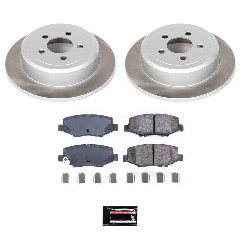 Power Stop 08-12 Jeep Liberty Rear Semi-Coated Rotor Kit Brake Kits - Performance Blank PowerStop