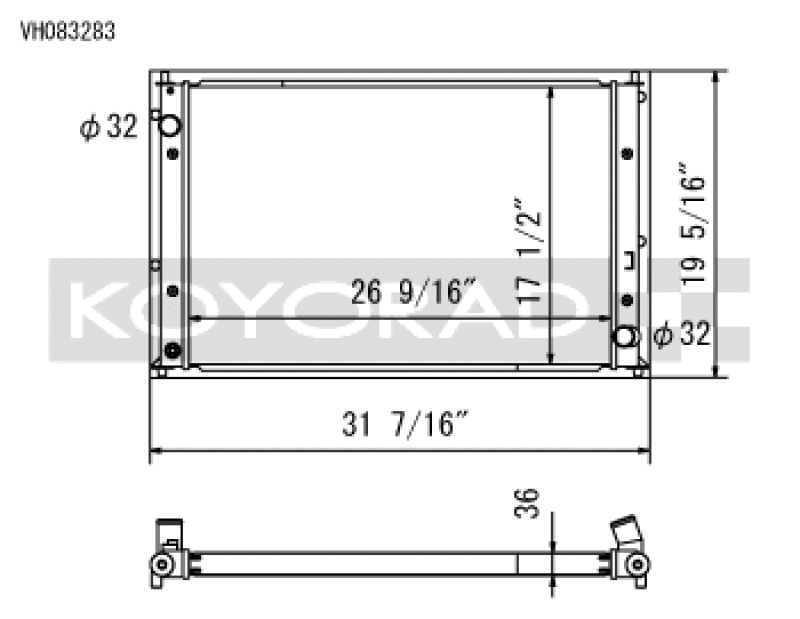 Koyo 2016-2018 Honda Civic 1.5L Radiator (Excl. Type R) Radiators Koyo
