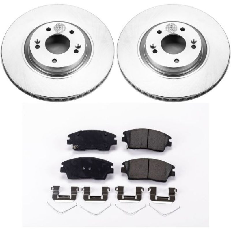 Power Stop 15-17 Hyundai Tucson Front Z17 Evolution Geomet Coated Brake Kit Brake Kits - Performance Blank PowerStop