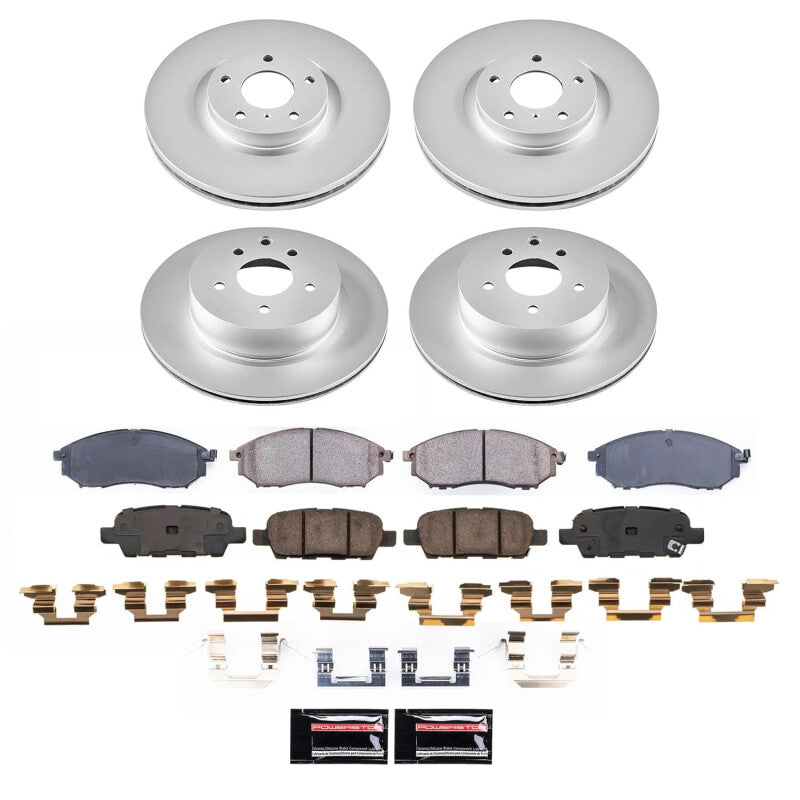 Power Stop 20-22 Cadillac CT4 Front Z17 Coated Brake Kit Brake Kits - Performance Blank PowerStop