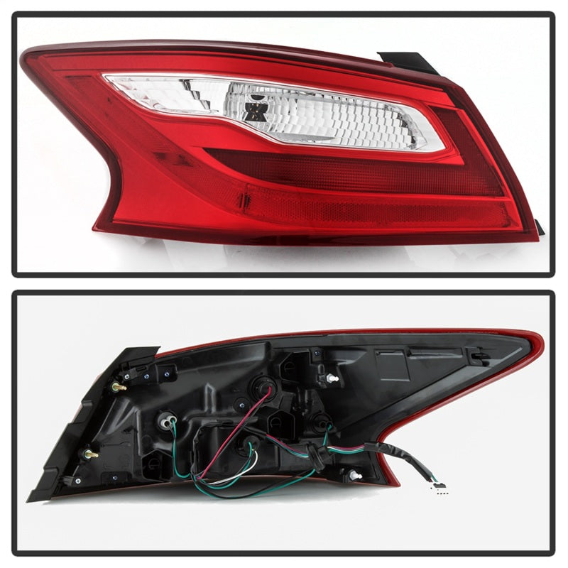 xTune 16-18 Nissan Altima 4DR Driver Side Tail Light - OEM Outer Left (ALT-JH-NA16-4D-OE-OL) Tail Lights SPYDER