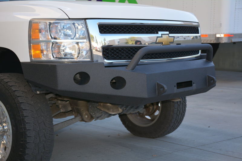 DV8 Offroad 07-13 Chevrolet Silverado 1500 Front Bumper - Black Powdercoat Bumpers - Steel DV8 Offroad