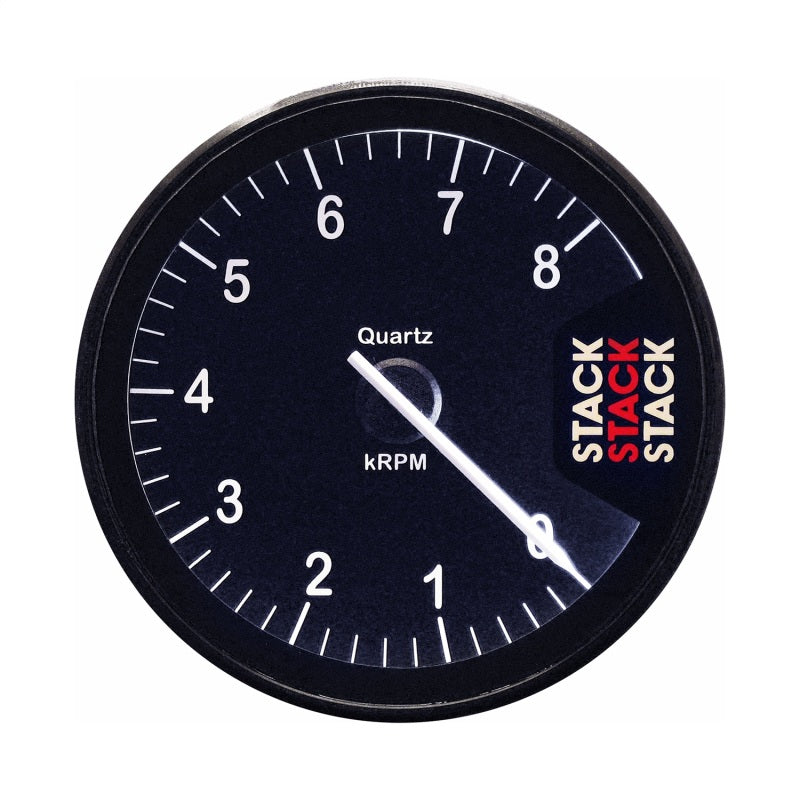 Autometer Stack Clubman Tachometer 80mm 0-8K RPM - Black Gauges AutoMeter