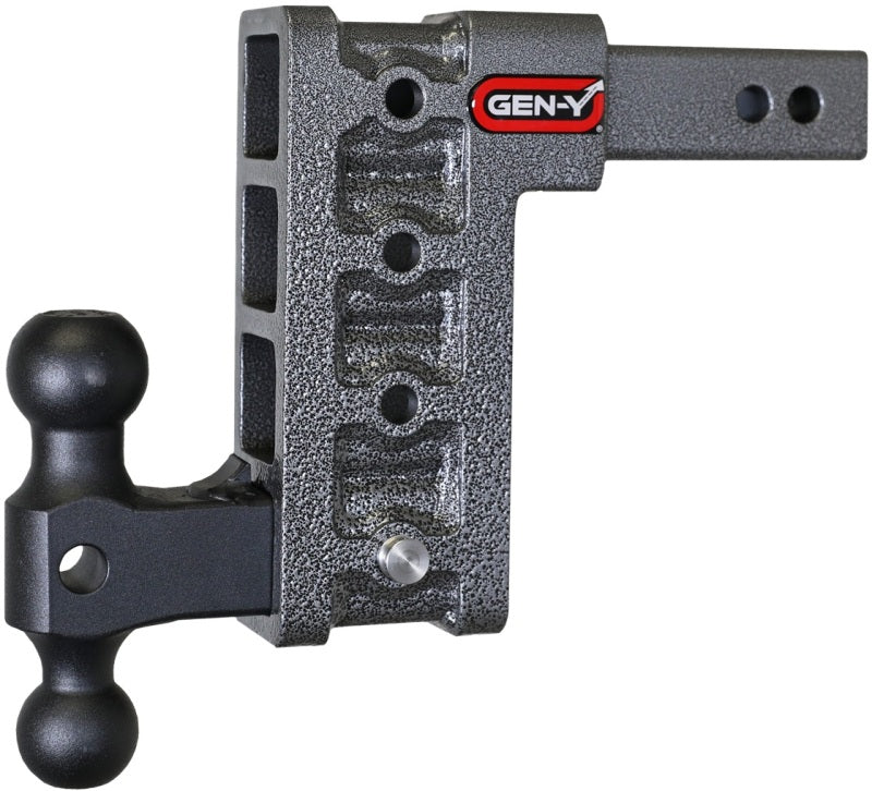 Gen-Y Mega Duty 2in Shank 7.5in Drop 2K TW 16K Hitch w/GH-051 Dual-Ball Hitch Receivers GEN-Y Hitch