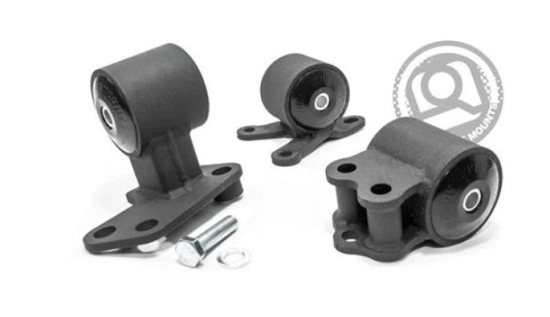 Innovative 92-95 Civic B/D Series Black Steel Mounts 75A Bushings (Auto to Manual Hydro 3 Bolt) Engine Mounts Innovative Mounts