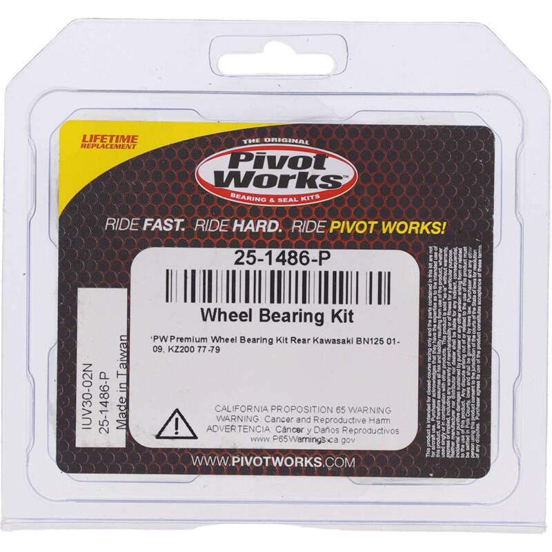 Pivot Works Kawasaki Wheel Bearing Kit Premium Bearings Control Arms Pivot Works