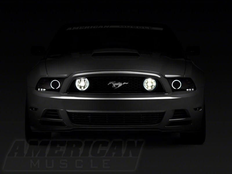 Raxiom 13-14 Ford Mustang GT CCFL Halo Fog Lights- Chrome Headlights Raxiom