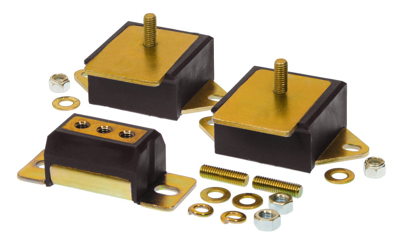 Prothane Jeep Motor & Trans Mount Kit - Black Bushing Kits Prothane