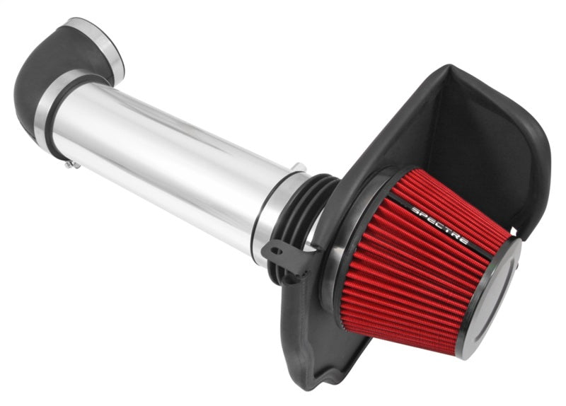 Spectre 11-17 Dodge Challenger/Charger 5.7L V8 Air Intake Kit - Polished w/Red Filter Cold Air Intakes Spectre