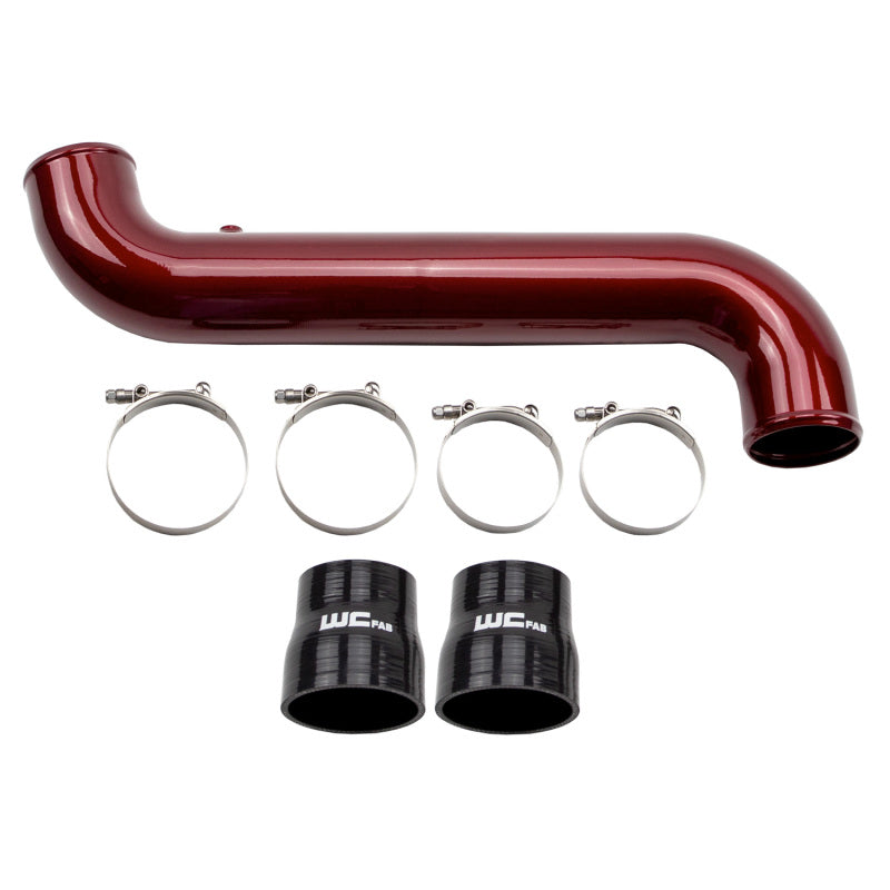 Wehrli 11-16 Duramax LML Passenger Side 3.5 in. Intercooler Pipe - Gun Metal Intercooler Pipe Kits Wehrli