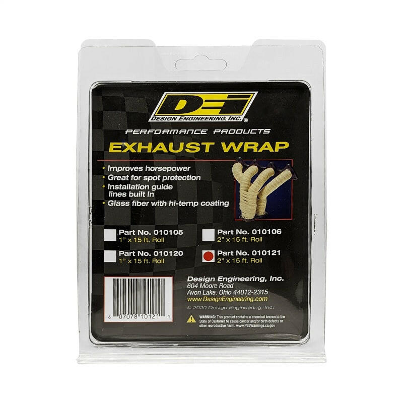 DEI Exhaust Wrap 2in x 15ft - Black Exhaust Wrap DEI
