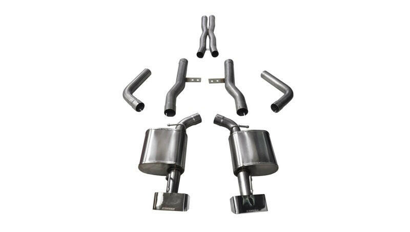 Corsa 2015-2023 Dodge Challenger SRT / Scat Pack / R/T 6.4L Polished Xtreme Cat-Back Exhaust Catback CORSA Performance